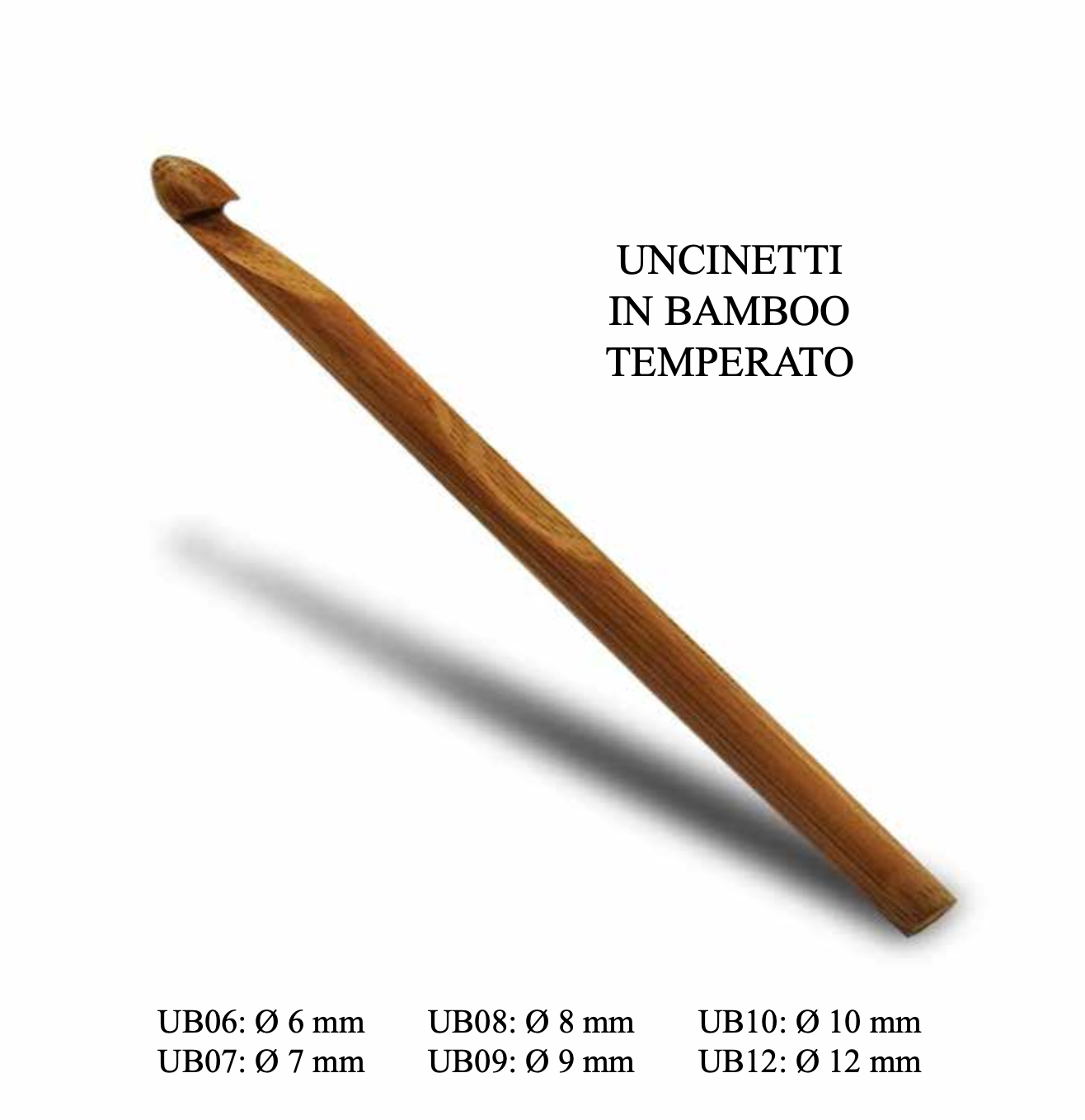 Uncinetto in bamboo temperato