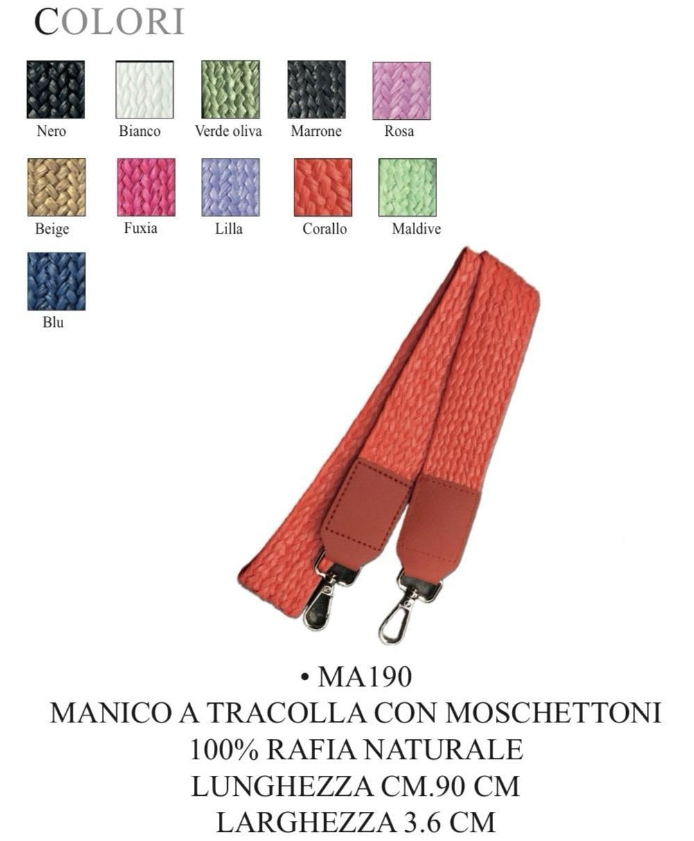 Tracolla in rafia CM 90 MA190