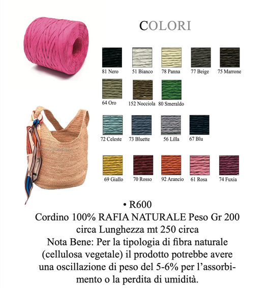 Rafia per borse