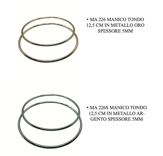 Manico tondo in metallo MAQ126 / 126S